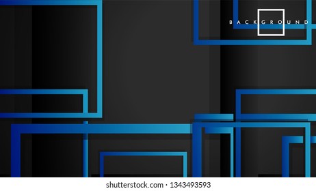 Vector Modern Abstract Squares Backgrounds . with a black green gradient. eps 10 template