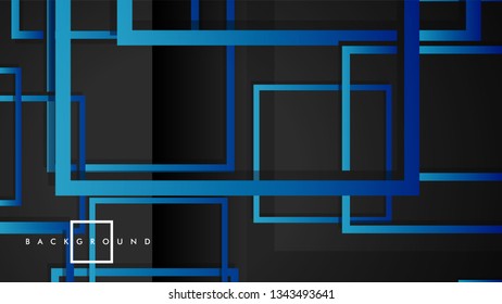 Vector Modern Abstract Squares Backgrounds . with a black green gradient. eps 10 template