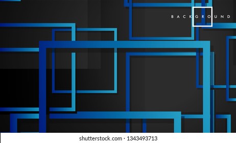 Vector Modern Abstract Squares Backgrounds . with a black green gradient. eps 10 template