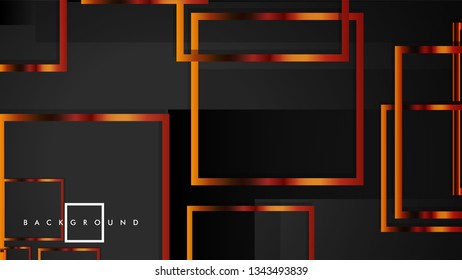 Vector Modern Abstract Squares Backgrounds . with a black and metal color gradient. eps 10 template