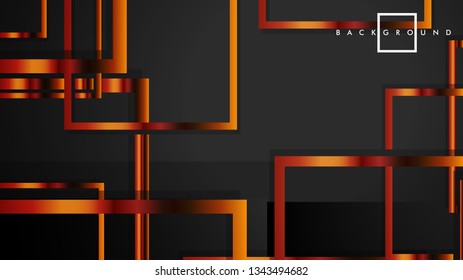 Vector Modern Abstract Squares Backgrounds . with a black and metal color gradient. eps 10 template