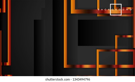 Vector Modern Abstract Squares Backgrounds . with a black and metal color gradient. eps 10 template