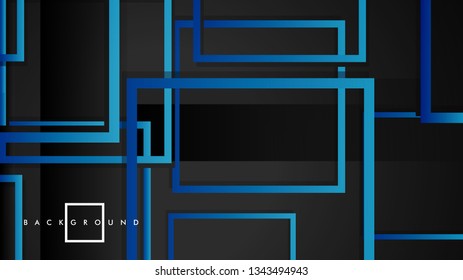 Vector Modern Abstract Squares Backgrounds . with a black green gradient. eps 10 template