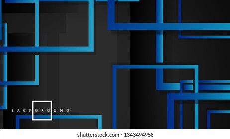 Vector Modern Abstract Squares Backgrounds . with a black green gradient. eps 10 template