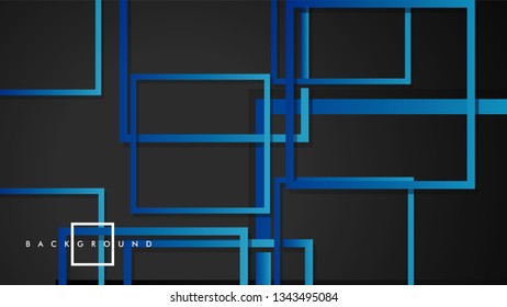 Vector Modern Abstract Squares Backgrounds . with a black green gradient. eps 10 template