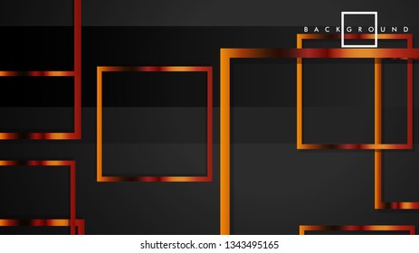 Vector Modern Abstract Squares Backgrounds . with a black and metal color gradient. eps 10 template