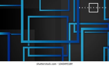 Vector Modern Abstract Squares Backgrounds . with a black green gradient. eps 10 template