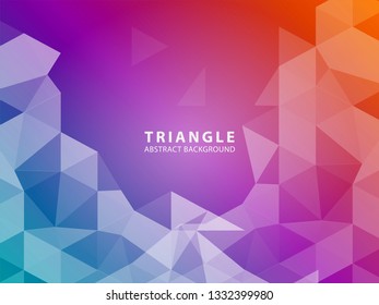 Vector of modern abstract triangular background - Vector