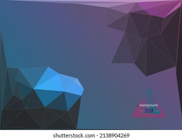 Vector of modern abstract triangular background - Vector