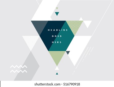 Vector of modern abstract triangular background