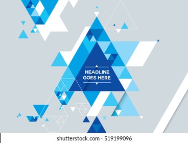 Vector of modern abstract triangular background