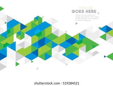 Vector of modern abstract triangular background