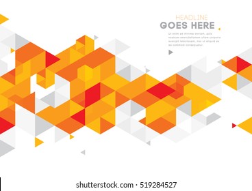 Vector of modern abstract triangular background