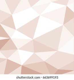 Vector modern abstract triangulated red background. White texture looking like broken glass. Shattered pale geometric neutral blur mosaic design with triangles