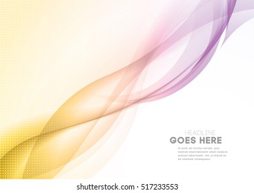 Vector of modern abstract wave element and background