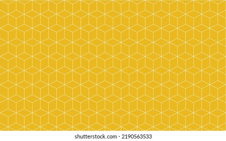 Vektor, moderne abstrakte, gelbe, geometrische Würfel, Muster, Hintergrund
