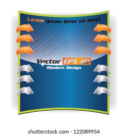 Vector modern advertising element / brochure design