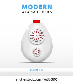 vector modern alarm Clock / series of objects