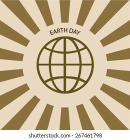 Vector modern april 22 earth day background. Eps10
