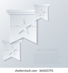 Vector modern award light background. Eps10 illustration
