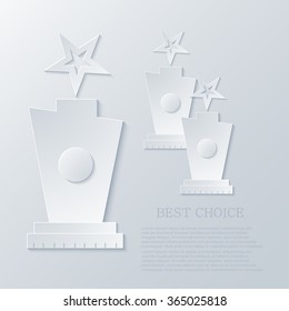 Vector modern award light background. Eps10 illustration