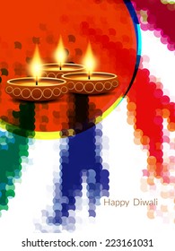 Vector modern background design of Diwali festival.