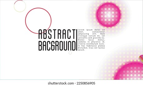 Vector Modern Background with Gradient Mesh Holographic Circles. Future Minimal Web Design with Abstract Composition. Dynamic Style for your Business Brochure.
