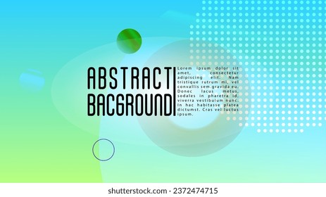Vector Modern Background with Gradient Mesh Holographic Circles. Bright Geometric Page Design with Lines, Dots, Round Shapes. Innovation Style for your Business Cover.
