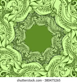 Vector modern background with hand-drawing graphic sketch for design
