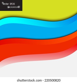 Vector modern background with waves