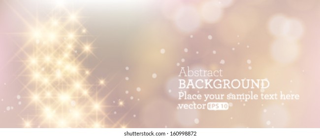 Vector modern banner with sparkle background.