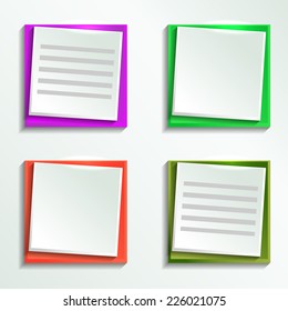 Vector modern banner template. Vector illustration.