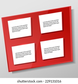 Vector modern banner template. Vector illustration.