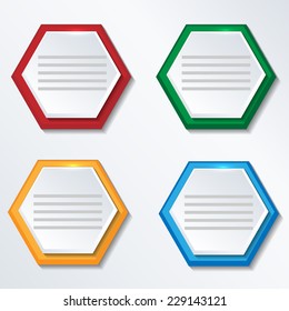 Vector modern banner template. Vector illustration.