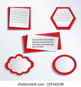 Vector modern banner template. Vector illustration.