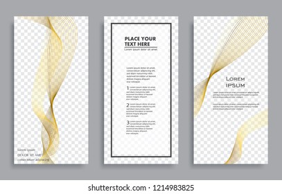 Vector modern banners.Creative backgrounds with abstract shapes.