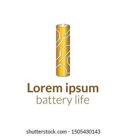 vector modern battery science fiction. battery 1.5 volt