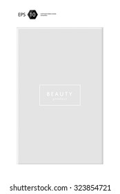 a vector modern beauty package presentation box