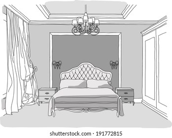 Draw Bedroom Images Stock Photos Vectors Shutterstock