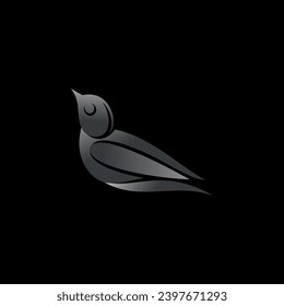 Vector modern bird logo design template