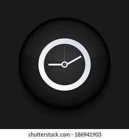 Vector modern black circle icon. Eps10 illustration