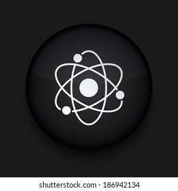 Vector modern black circle icon. Eps10 illustration