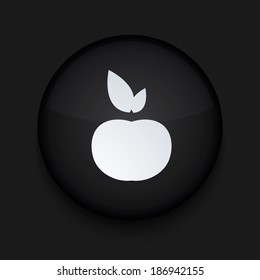Vector modern black circle icon. Eps10 illustration