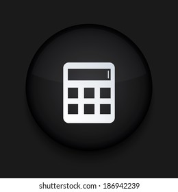 Vector modern black circle icon. Eps10 illustration