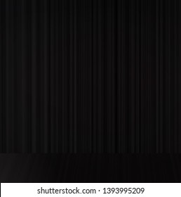 Vector Modern black curtain with stage background,modern style.