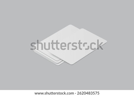 Vector Modern Blank rounded business card or credit card mockup on the stack. Realistic template design for presentation branding identity, corporate, ads, personal, stationery, sheet, label, banner
