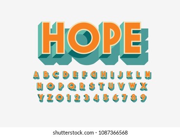 Vector de letra y alfabeto negrita modernos