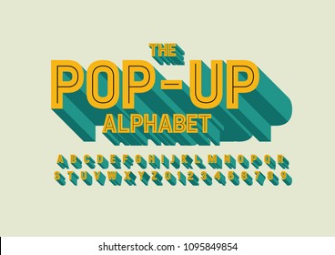 Vector de letra y alfabeto negrita modernos
