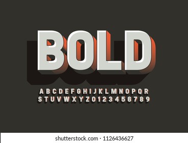 Vector Modern Bold Font Alphabet Stock Vector (Royalty Free) 1126436627