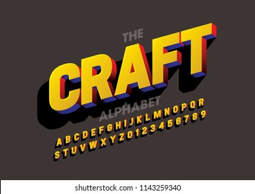 Vector of modern bold font and alphabet Vector of modern bold font and alphabet